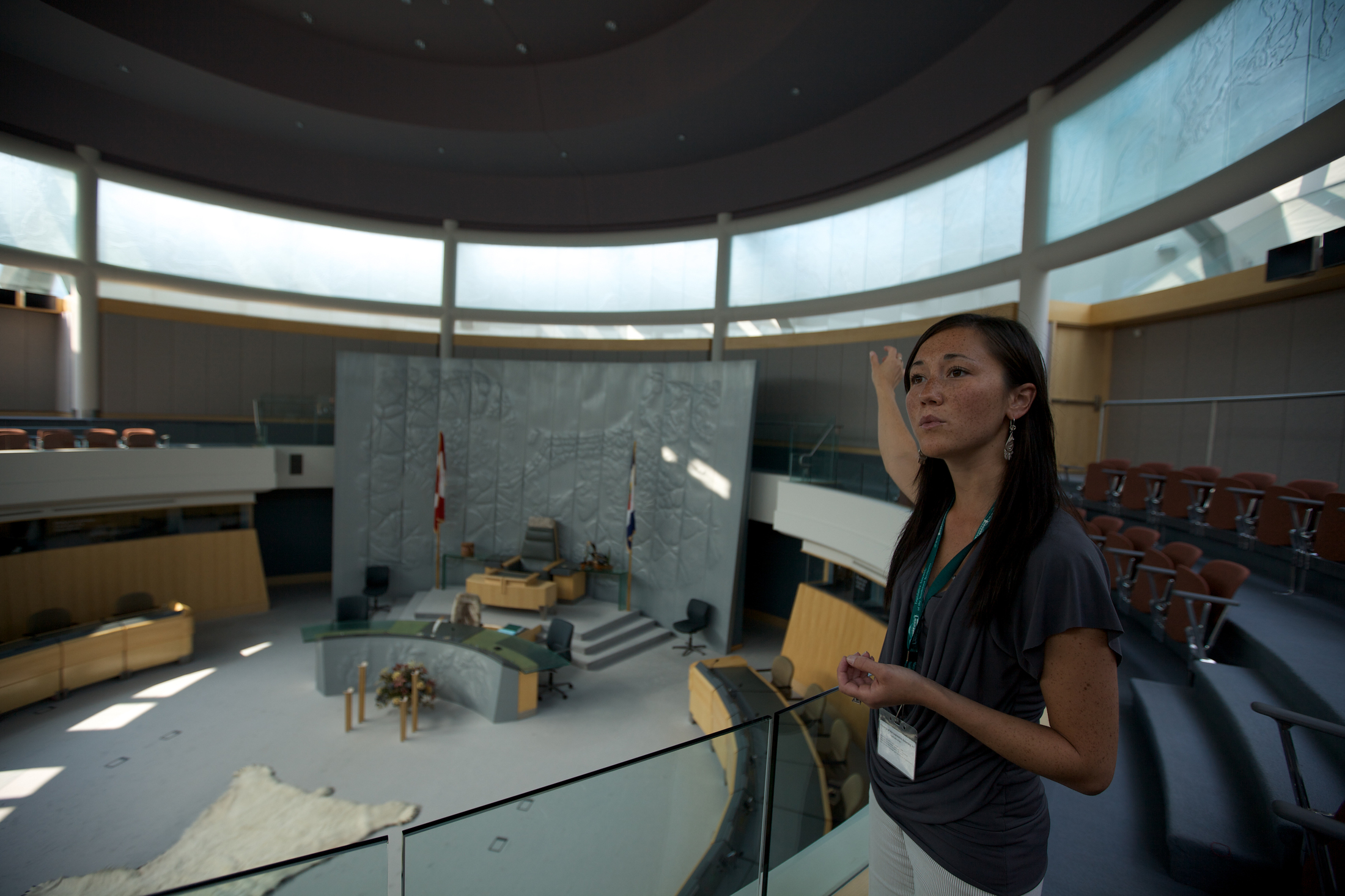 Guided Tour of the Legislative Assembly in Yellowknife NWT. Jason Van Bruggen