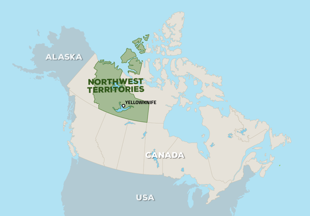 Where is the Northwest Territories in canada_ map.  Eugine Kwan