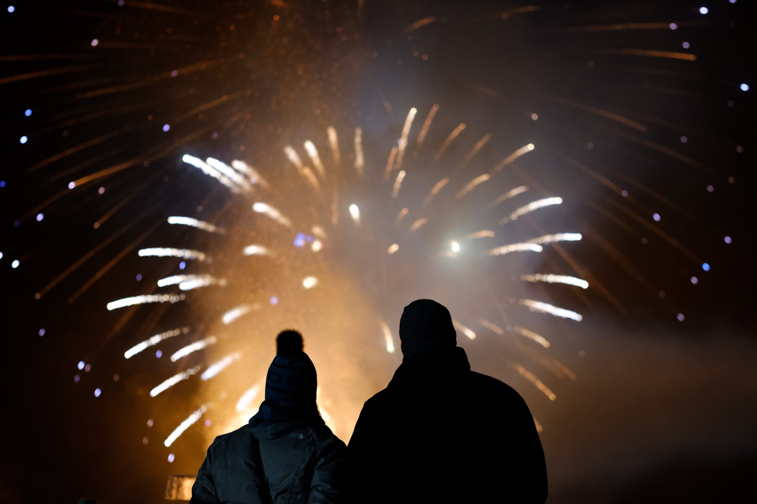 Fireworks at the Sunrise festival in Inuvik, NWT. Photo by Weronica Murray